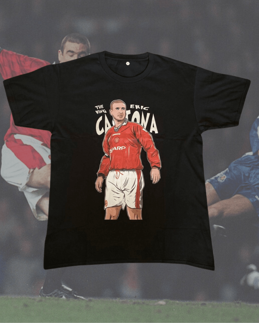 Eric Cantona tee - Mystery Football Shirts 4U