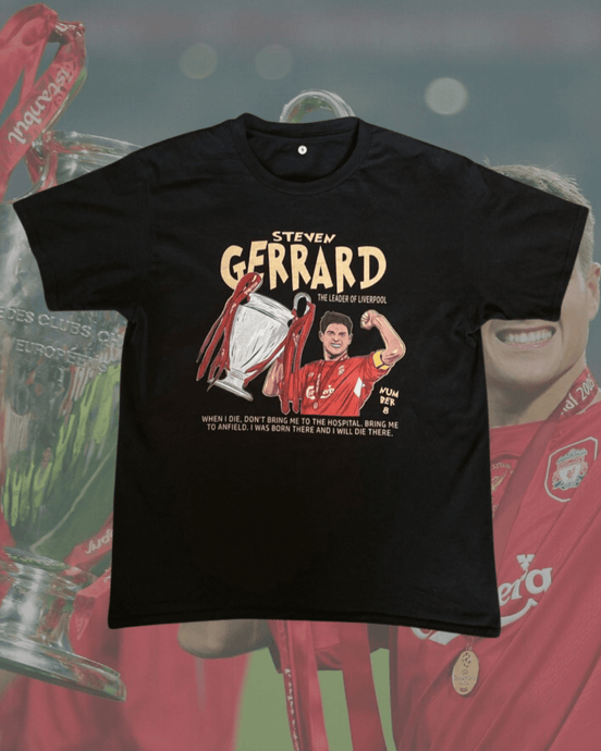 Steven Gerrard tee - Mystery Football Shirts 4U